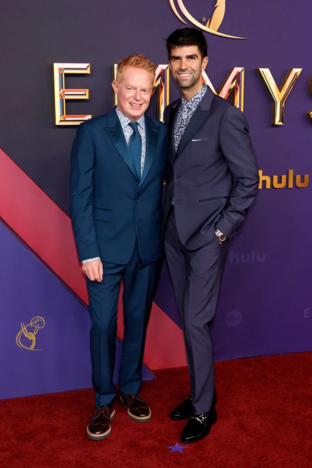 Jesse Tyler Ferguson and Justin Mikita attend the 76th Primetime Emmy Awards 