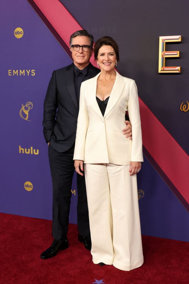  Stephen Colbert and Evelyn McGee-Colbert attend the 76th Primetime Emmy Awards
