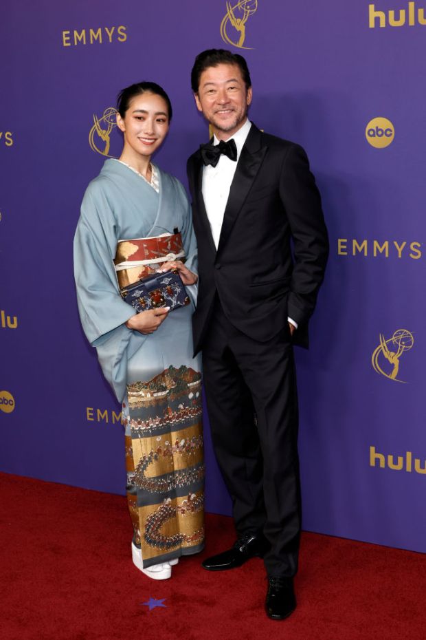 Nakata Kurumi and Tadanobu Asano attend the 76th Primetime Emmy Awards