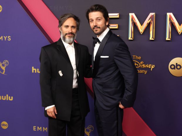 Gael García Bernal and Diego Luna attend the 76th Primetime Emmy Awards