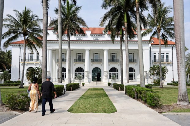 Henry Morrison Flagler Museum in Palm Beach, Saturday, March 9, 2024. (John McCall/South Florida Sun Sentinel)
