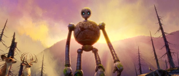 Lupita Nyong'o voices Roz, a highly advance robot who must adapt to live on an island inhabited only animals in "The Wild Robot." (Courtesy of Universal Pictures and DreamWorks Animation)