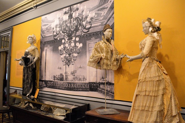 An exhibit at the Saratoga Springs History Museum