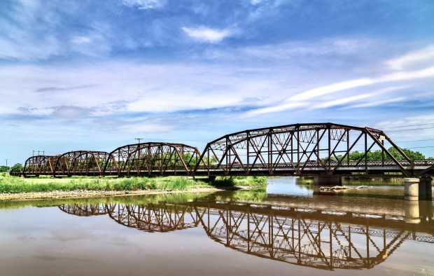 A historic Route 66 bridge in Oklahoma City