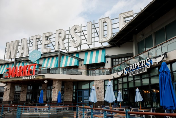 Stripers Waterside is seen in Norfolk, Virginia, on Sept. 5, 2024. (Billy Schuerman / The Virginian-Pilot)